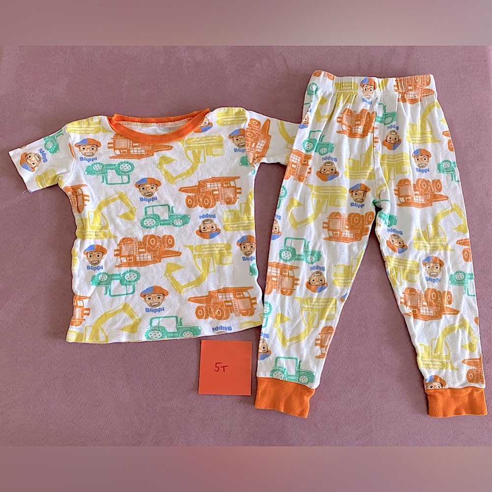 Blippi Brand Unisex Toddler Kids Pajama Set - Size 5T